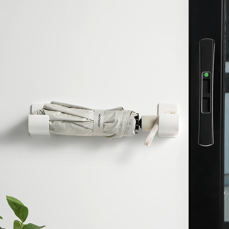 Adjustable Wall-Mounted Kitchen Trash Bag and Cling Film Rack