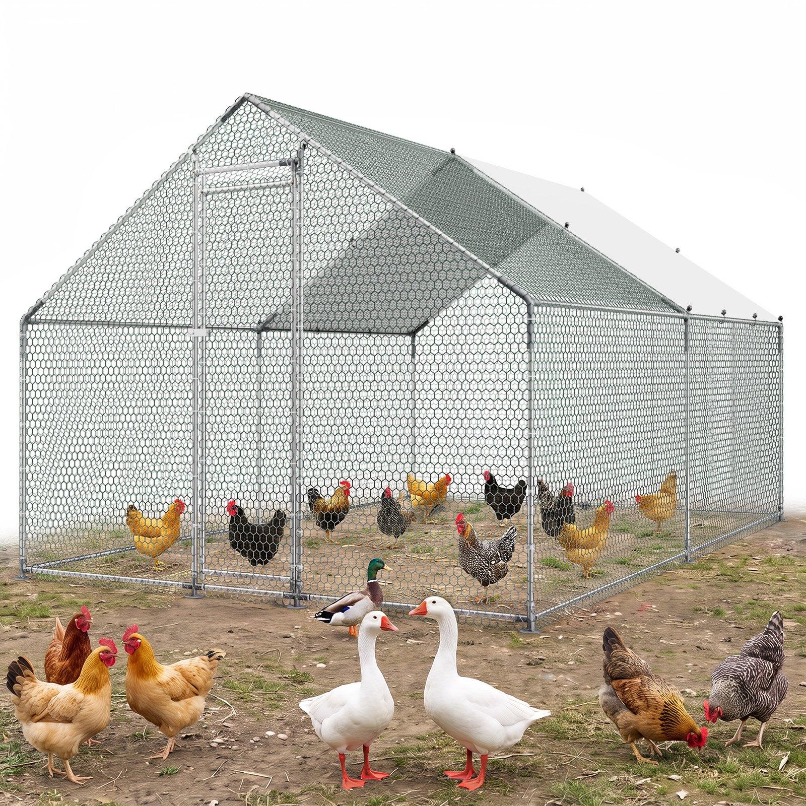 VEVOR Large Metal Chicken Coop, 3