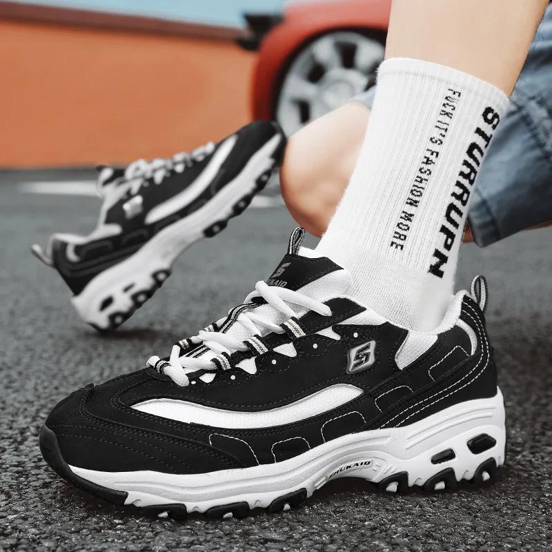 FashionClassic Black Casual Sneakers Men Chunky Shoes Designer Sneakers Women Running Male Shoes Man Platform Trainers Shoes for Men