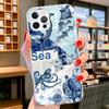 Ocean Starfish Sea Turtle Shark Cover Phone Case For iPhone 16 17 Air 15 14 Pro Max 16E Phone Case 13 Mini 12 11 7 SE 8 Print Pa
