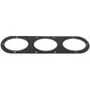 Rear Bumper Diffuser Panels, Pack of 2 Universal Aluminium Alloy Car Rear Bumper Race Air Diversion Diffuser Panel Car Styling Part with Screw