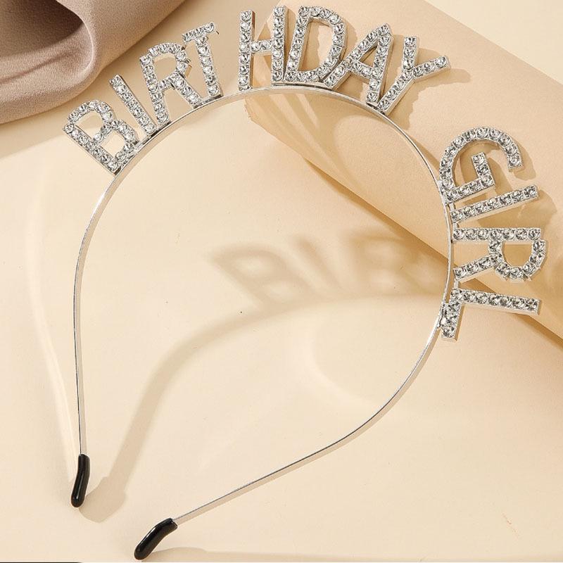 Birthday Queen Rhinestone Headband: Girls' Party Hair Accessory Gift