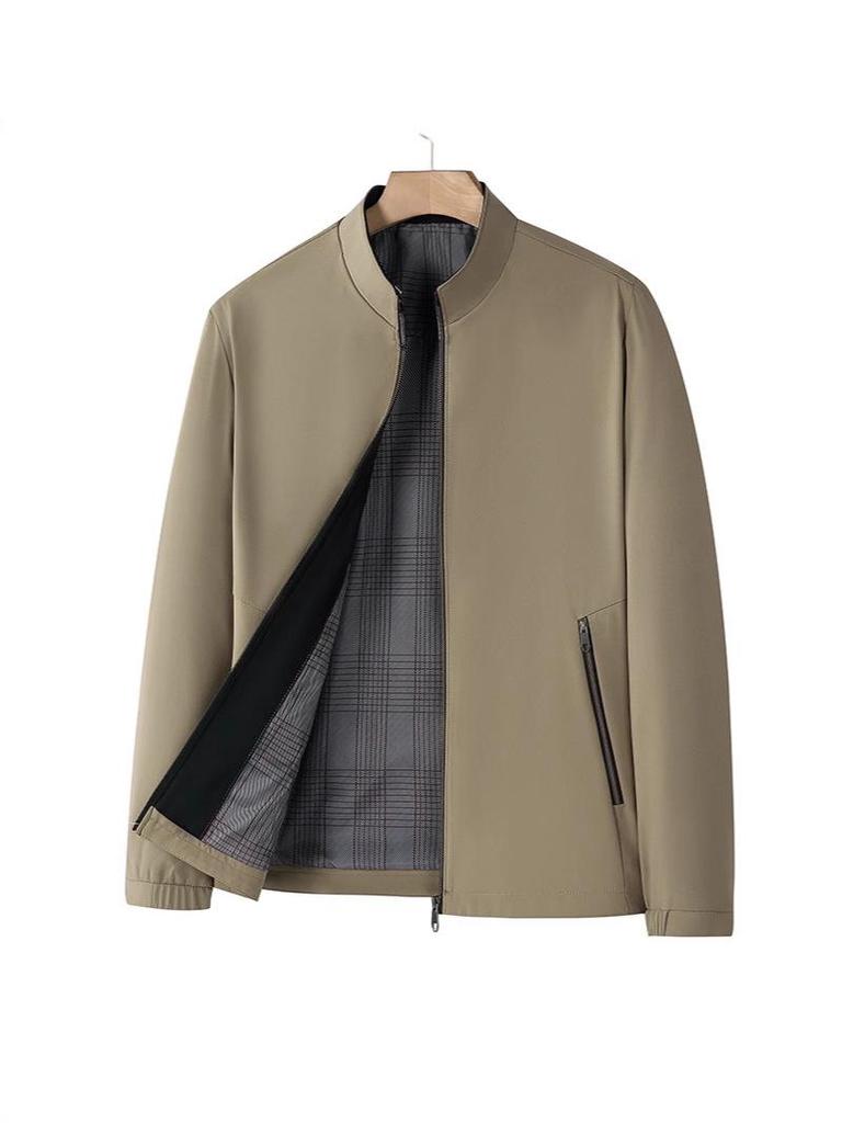 Herbst 2025 Herren Business Casual Jacke mit Stehkragen