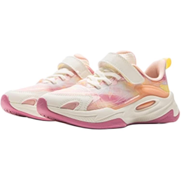 Li Ning Kids Sports Lifestyle Series Night Elf 5 Comfortable Fashion Non-Slip Shock Absorbing Wear-Resistant Rebound Low-Top Casual Shoes YKNV042-6