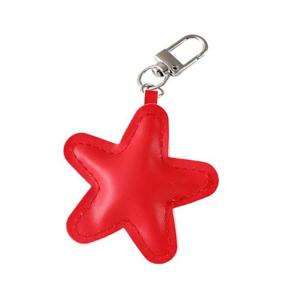 Yousheng Keychain Pendant Imitation Leather Soft Cotton-Filled Star Shape Key Chain with Metal Buckle Bag Hanging Ornament
