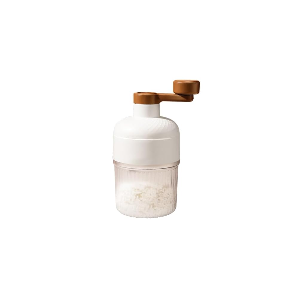 Deerou Hand-Crank Shaved Ice Machine - Easily Creates Fluffy, Snow-like Shaved Ice - Anti-Slip