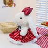 Plush Bowknot Bunny Dolls Childrens Cartoon Animals Holiday Gifts Cotton Pp
