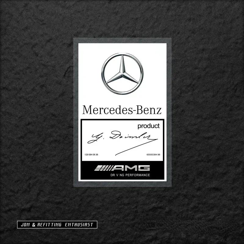 2025 Hot For Mercedes Benz JDM Static Stickers Decorative Stickers Tiger Head Running Butterfly Running for Mercedes-Benz Apple