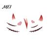 Halloween Face Tattoos Temporary Tattoos, Realistic Waterproof Water Transfer Stickers, Skin-friendly Quick Makeup Transformation Breathable Body Art,