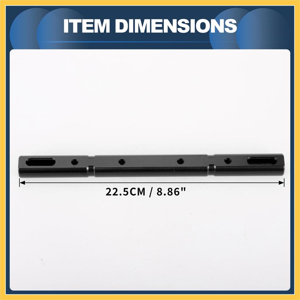 BULLSPANN Handlebar Motorcycle Handlebar Extension with 1 Replacement for Motorcycles Brace, Crossbar, 22.5cm Wrench, Black, Set,