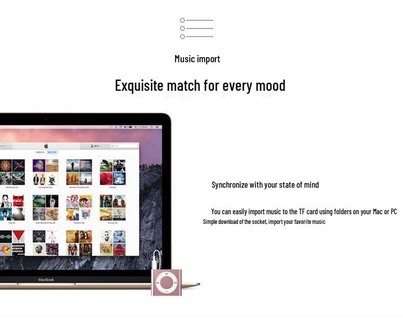 Compact Music & MP3 Player for School, Sports, English Listening, and More