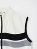 Ikalook Golf & Life Striped Zip-Up Knit Vest Cjp138