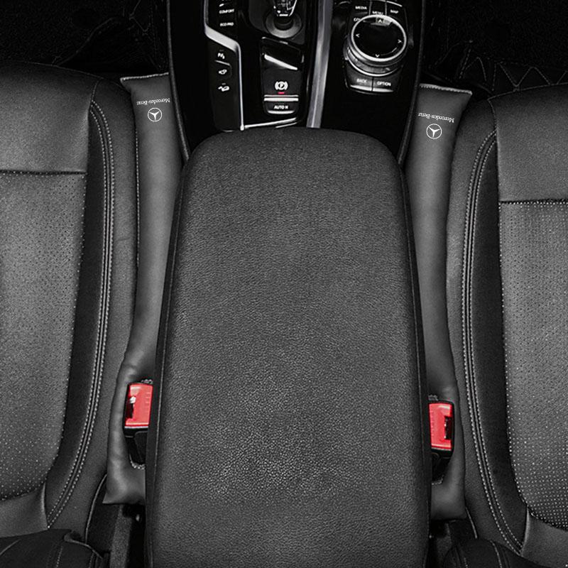 2Pcs Car Seat Gap Filler Side Seam Plug Strip Leak-proof Filling Strip for Mercedes benz AMG S K B E GLK CLASS W212 W213 W176 W221