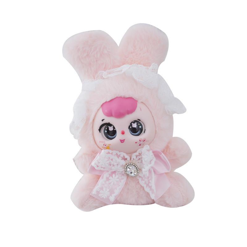 Plush Bunny Fairy Doll Keychain With Pp Cotton Fill For Gift And Bag Decor