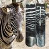 40cm Adult Unisex Warm Double-Side 3D Print Animal Foot Hoof Paw Simulation Sock
