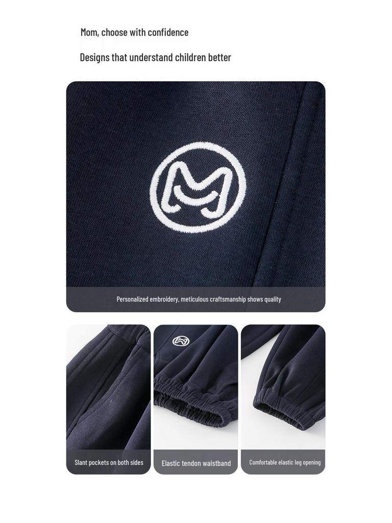 Sportiga träningsbyxor för pojkar 2025 Vår/Höst Casual långbyxor för barn