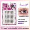 10-Row Autumn Leaf & Sunflower Faux Eyelashes - Flat, Glue-Free