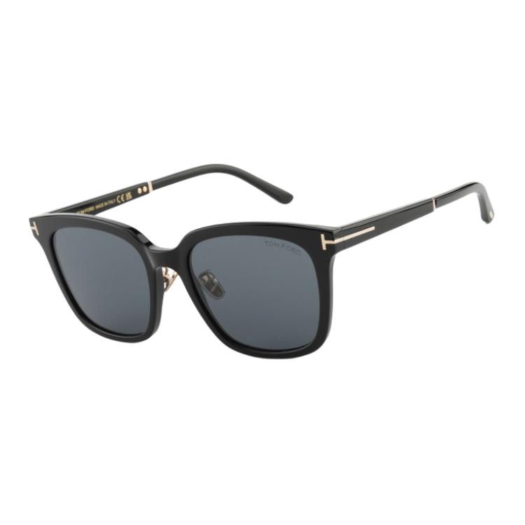 

TF Large Frame Design Board Material With Metal Square Sunglasses Unisex sunglasses Black TF1245-K-01A Basic Packaging-Eyeglass Case+Box