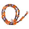 Natural Carnelian Labradorite Amethyst Gemstone Smooth Beads Necklace 17" UB5034 UB-5034