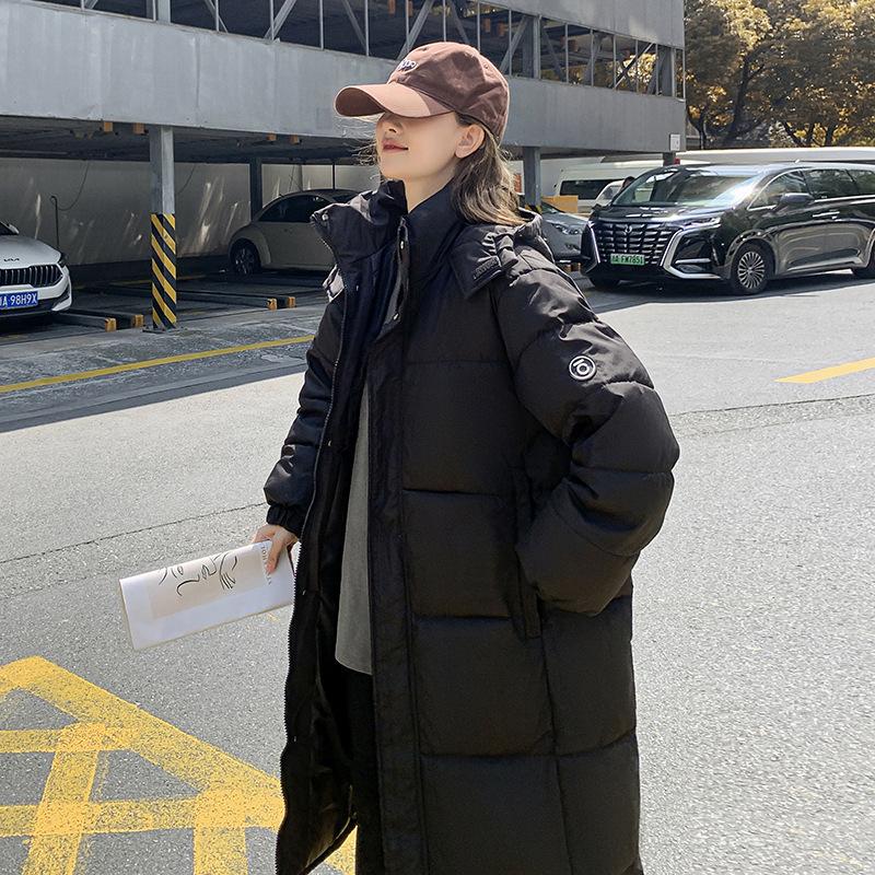 

Зимняя Новая Утолщенная Пуховая Хлопковая Одежда Модная Свободная Хлопковая Куртка Ветрозащитная Одежда Куртка XL чёрный