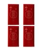 4pcs Simplicity New Year Red Envelope Blessing Words HongBao Wedding Money Envelope  Children Kids