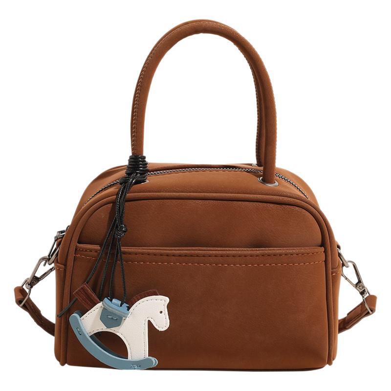 2025 New Fashion Trend Women's Small Square Bag Shoulder Bag Boston Small Bag Exquisite and Cute