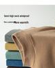 Women's Slim Fit Faux Cashmere Turtleneck Long Sleeve Top with Soft Fleece for Autumn/Winter