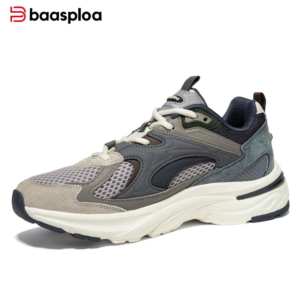 Baasploa Men's Casual Sports Shoes Non slip Comfortable Outdoor Wear resistant Walking Shoes Men's Four Seasons Men's Shoes Promotion