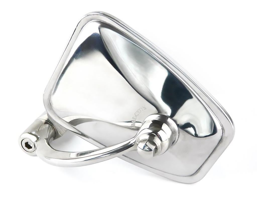 Halcyon Bar End Mirror, Motorcycle Mirror, Square Type, For Motorcycles, 1 Side, Left and