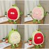 Backpack For Kids With Nylon And Fruit Pattern For School And Daily Use