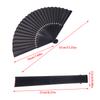 Black Hand Fan Vintage Folding Fans Wedding Party Favor Supplies Chinese Hand Fan Classical Dance Fan Craft Fan Lightweight