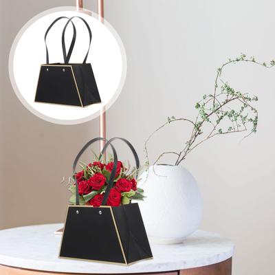 4 Pcs Bouquet Bag The Gift Flower Wrapping Storage with Handle Paper Pouch Miss