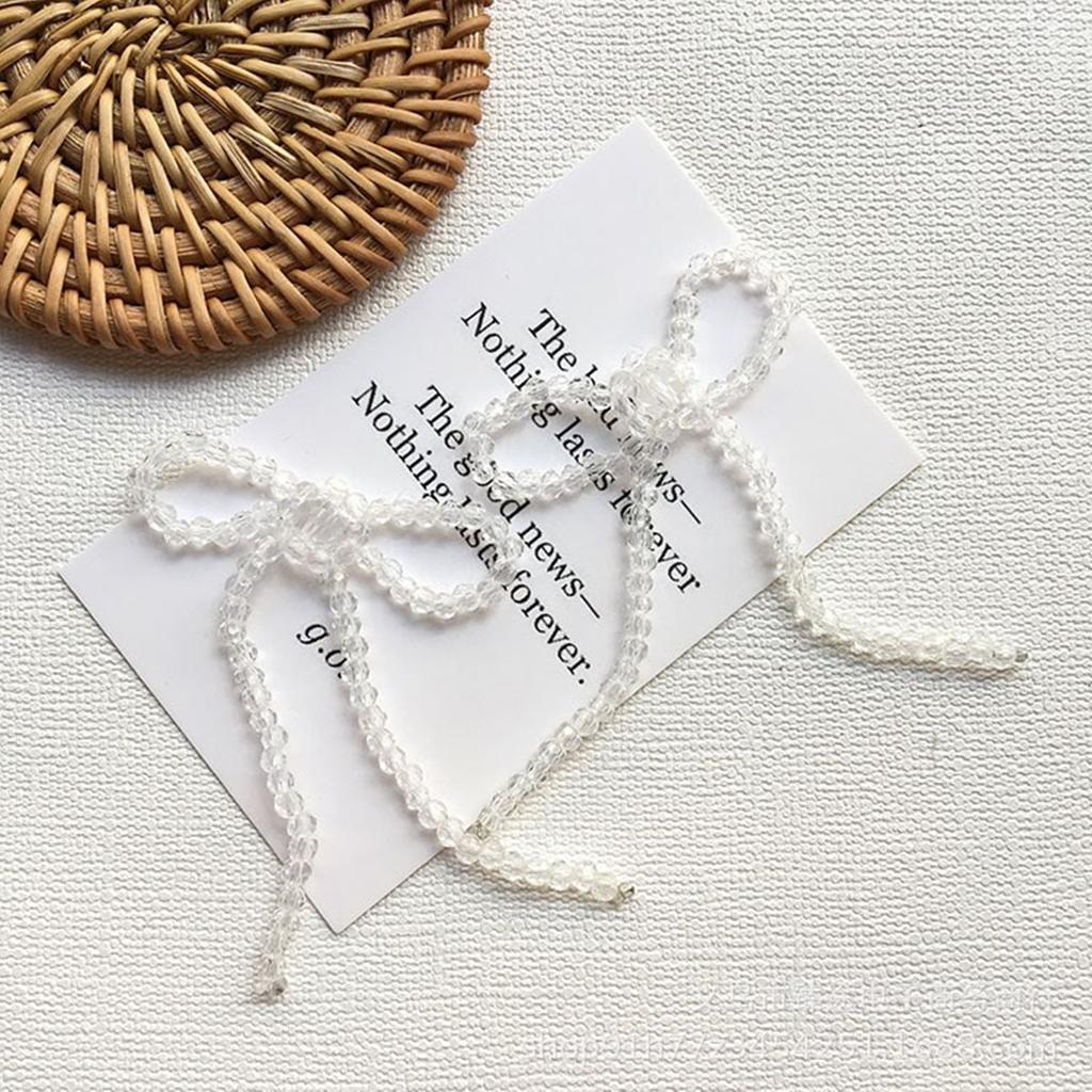 Bowknot Jewelry Components Bowknot Pendant DIY Glass Bead Bowknot DIY Jewelry Accessories Perfect for Making Jewelry