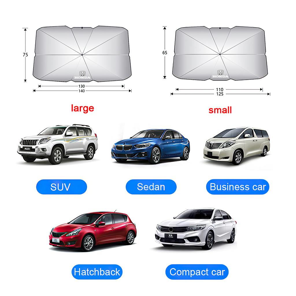 Car Sunshade Umbrella Car Front Window Sunshade Cover For Honda Civic Accord Fit Jazz Pilot CRV Odyssey Passport City Shuttle