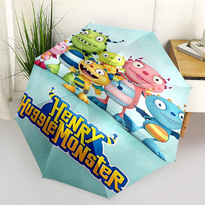 

HuggleMonster, HenryThemed Automatic Opening and Closing Umbrella 8 Ribs, Suitable for Leisure and Going Out, Outdoor Accessory, Gothic St