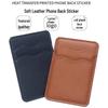 Thin Mobile Phone Card Holder: Holds 2 Cards, Adhesive Back, Business Card Case, Custom Logo Printing