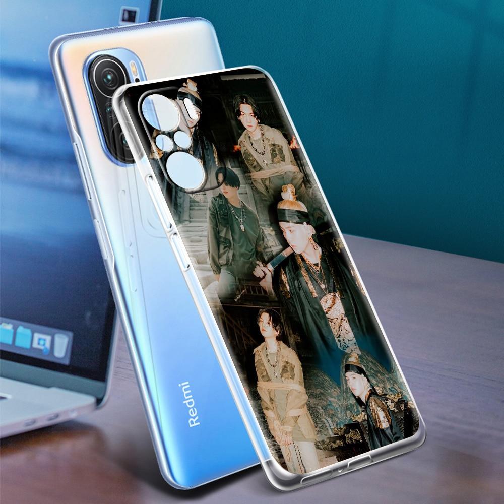 Phone Case For Xiaomi Poco X3 NFC M3 F3 Redmi Note 9S 9 8 10 Pro 7 8T 9C 9A 8A K40 Soft Silicone Clear Cover Coque Agust D Suga