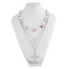Ingemark Multilayer Rhinestone Love Heart Imitation Pearl Chain Necklace Women Creative Jesus Cross Pendant Choker Y2K Jewelry
