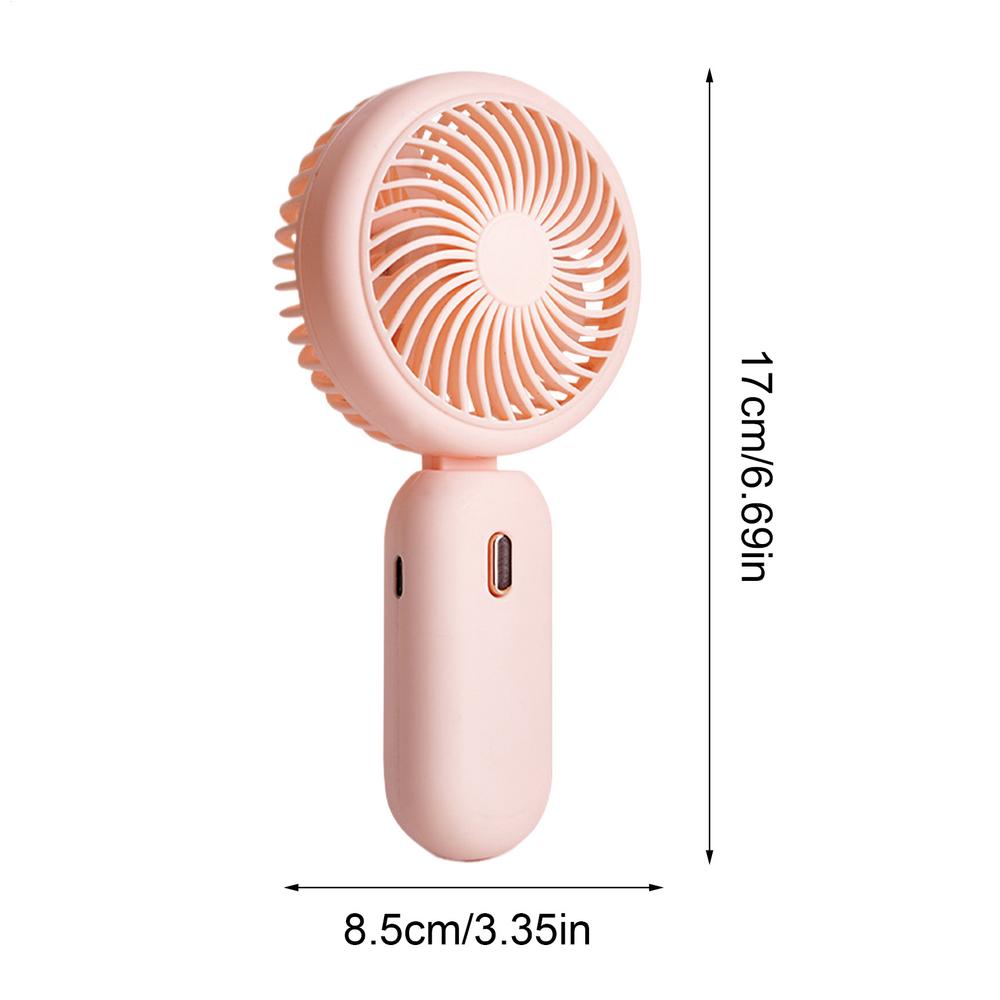 Handheld Folding Fan Rechargeable Strong Wind 3 Speed Portable Compact Fan for Outdoor Travel Sports Games Events Summer