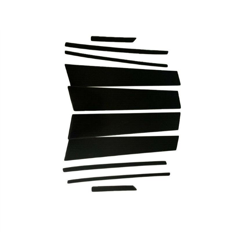 Fit For Toyota RAV4 - Carbon Fiber Black Car Window Door Column BC Pillar Post Cover Trim Mirror Effect PC