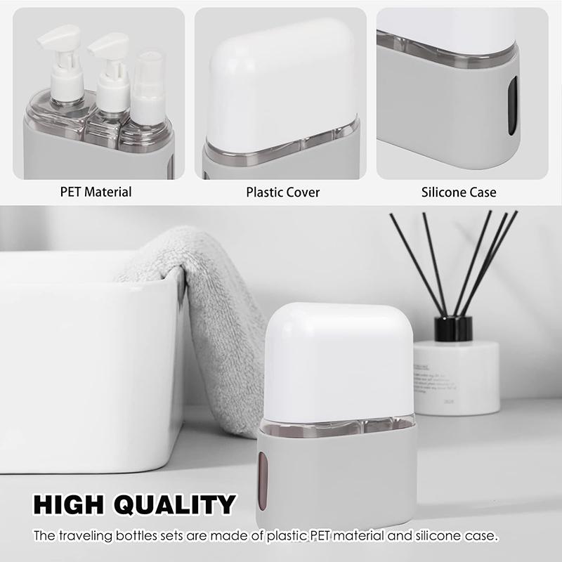 3-In-1 Travel Bottle Set Combination Shampoo Shower Gel Hand Wash Lotion Split Empty Bottle Travel Kit Viajero Accesorios