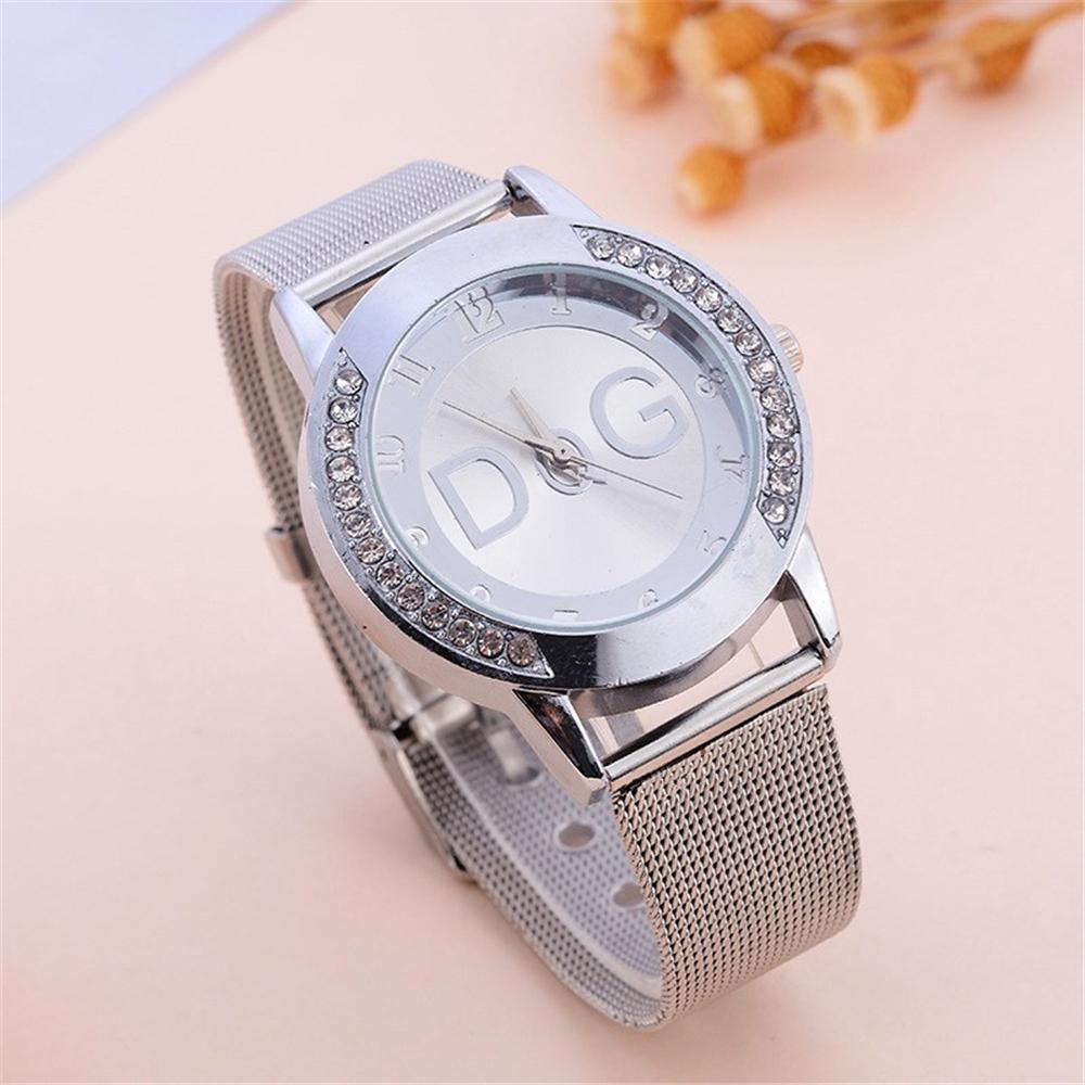 Luxury  Women's Watches With Diamonds Simple Digital Design Ladies' Quartz Watch Casual Gold Mesh Belt Women Clock Strap