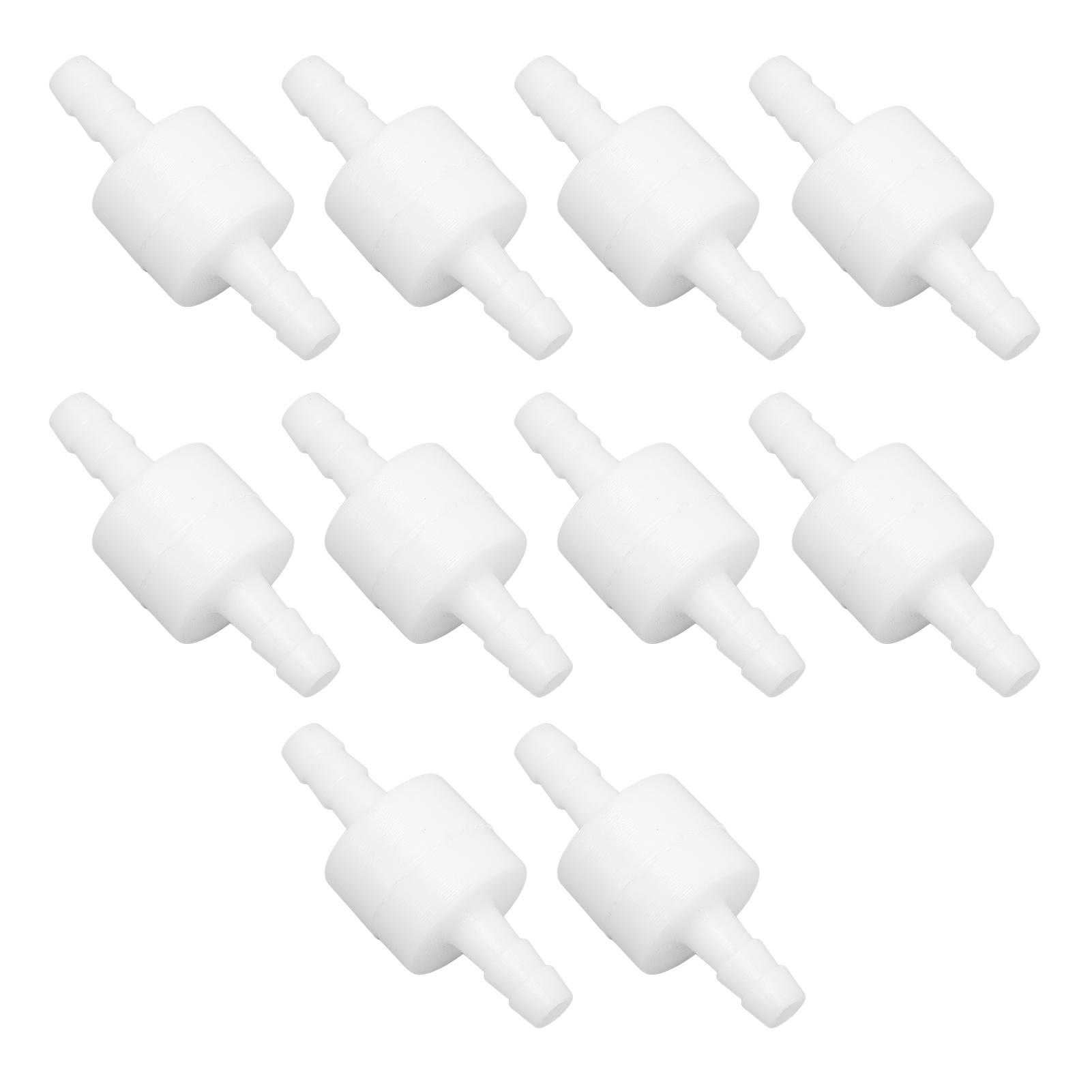 10Pcs Check Valve PE Single Way Aquarium Pump Non Return Valve for Chemical Industry