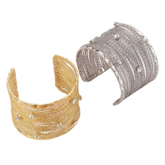Women Boho Bracelet Multi-Layer Open Bracelet Adjustable Cuff Bracelet