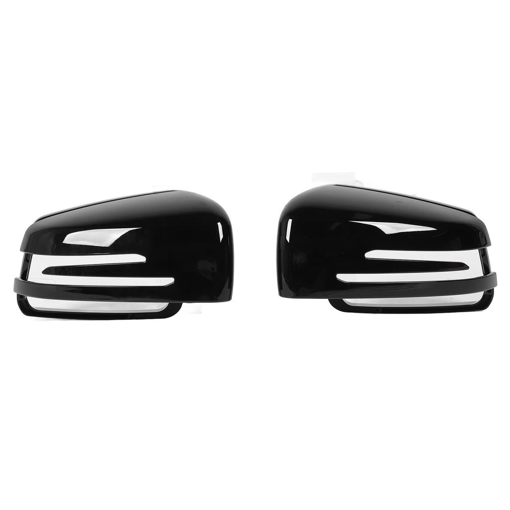 2PCS Rearview Mirror Cover Cap Strong Protection Long Durability Weather Resistance Replacement for Benz W176 W246 W204