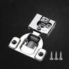 2Pcs Soft Closing Cabinet Hinge Overlay Self Slow Close Door Hinges for Kitchen Cabinets Face Frame Concealed Hinges Door Damper