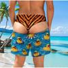 Stampa 3D Mutande Finte Pantaloncini da Spiaggia Costume da Bagno a Illusione Ottica Divertenti Asciugatura Rapida Costume da Bagno Novità Estiva Scherzo Pantaloncini per Uomo