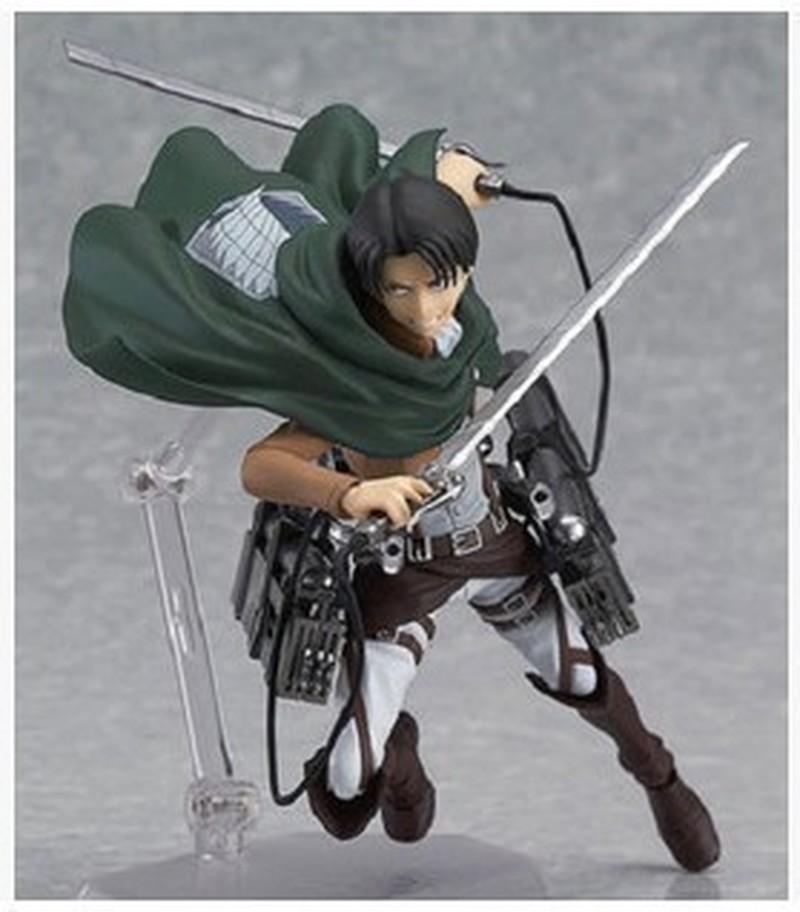 Attack On Titan Collectable Pvc Action Figure Collection - Eren Jaeger 207 Mikasa Ackerman 203 Levi Ackerman 213 - Anime Toy Model Gift