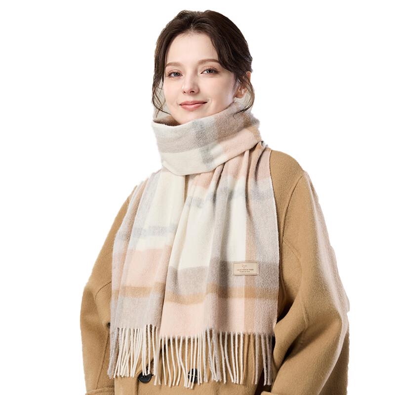 JIUMU Women's Pure Wool Scarf & Shawl