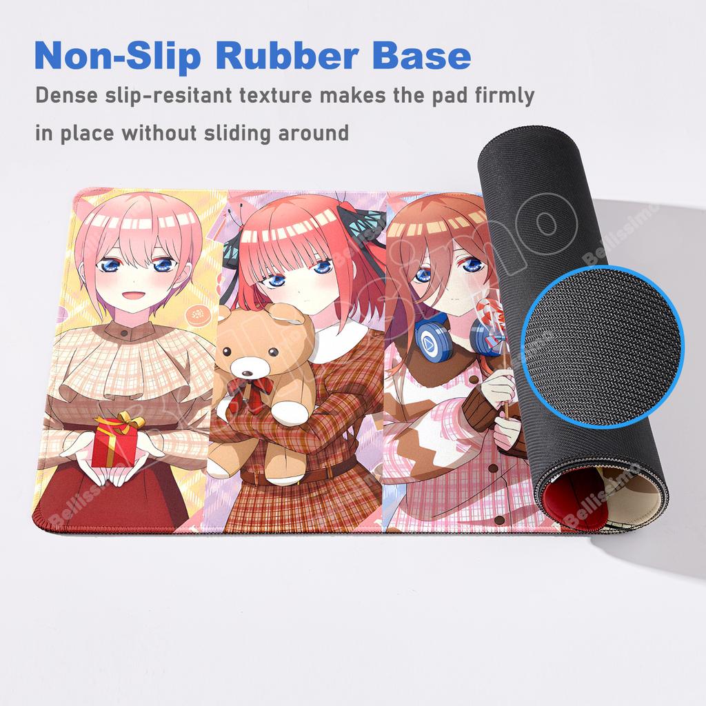 The Quintessential Quintuplets Anime Custom Skin Gaming Mouse Pad Gamer Desk Mat Keyboard Pad Decoration Mause Pad for PC Carpet